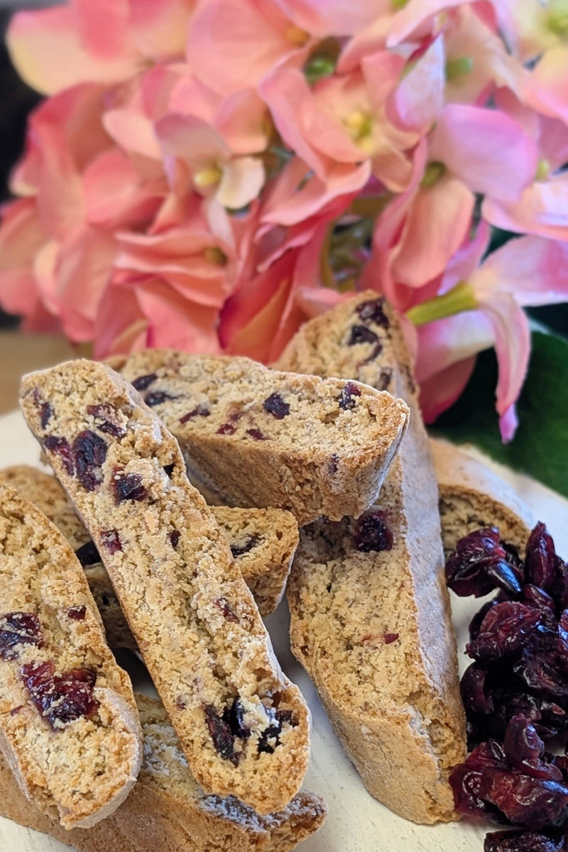 Nutty Cranberry biscotti