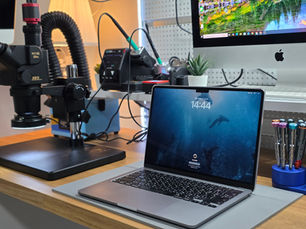 การซ่อมแซม Macbook Air M2 2022 A2681 เมื่อไฟไม่เข้าและไม่ติดจากปัญหาเมนบอร์ดช็อต