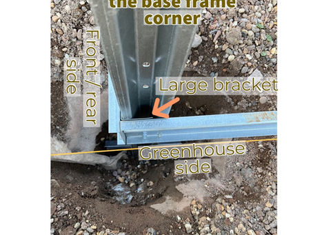 How to connect base frame to corner