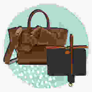 The Small Musubi Bayswater bag and the Computer Case from the Mulberry x Acne Studios Collaboration