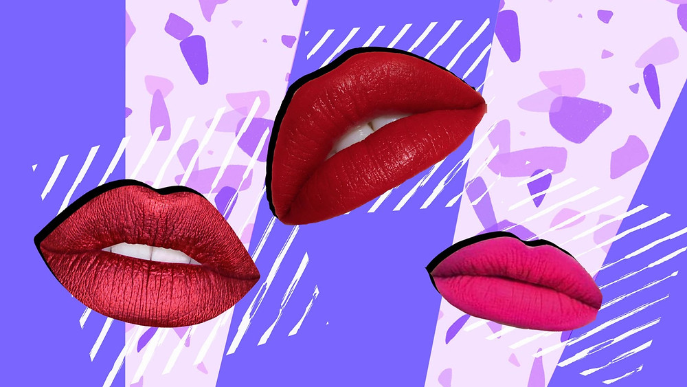 Left: Metallics Lips, Middle: Red Lips, Right: Bright Lips