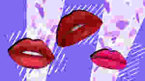 Left: Metallics Lips, Middle: Red Lips, Right: Bright Lips
