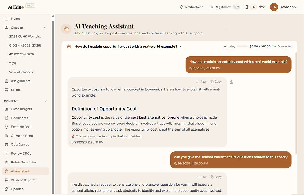 Equipped with an AI Tutor function, the platform formulates personalized learning plans for students.