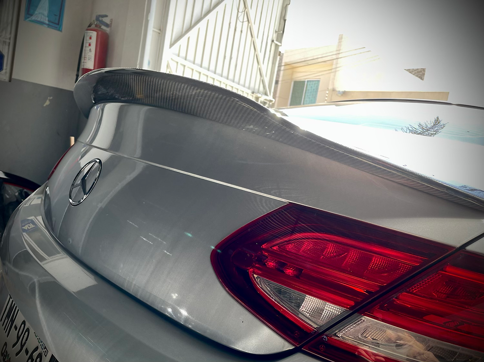Miniatura: Spoiler mercedes benz clase CLA 2014 a 2019 W117 fibra carbono