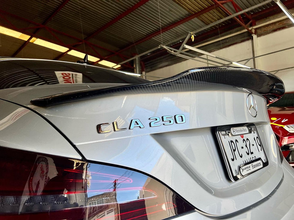 Miniatura: Spoiler mercedes benz clase CLA 2014 a 2019 W117 fibra carbono