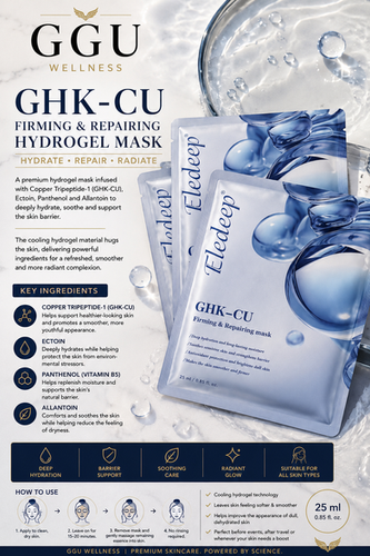 ghk cu mask GGU Copper Peptide Hydrogel handed leaf extract and Buying Peptides Online? How Dosage:10ML Expression Lines