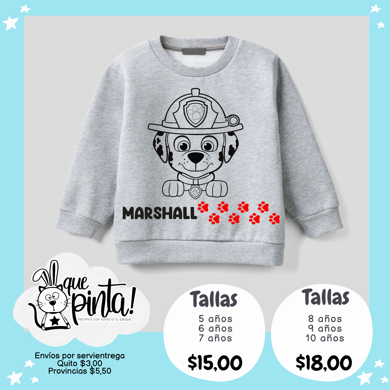 Sudadera paw patrol