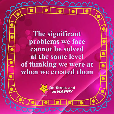 Chaning problems means changing the way we think