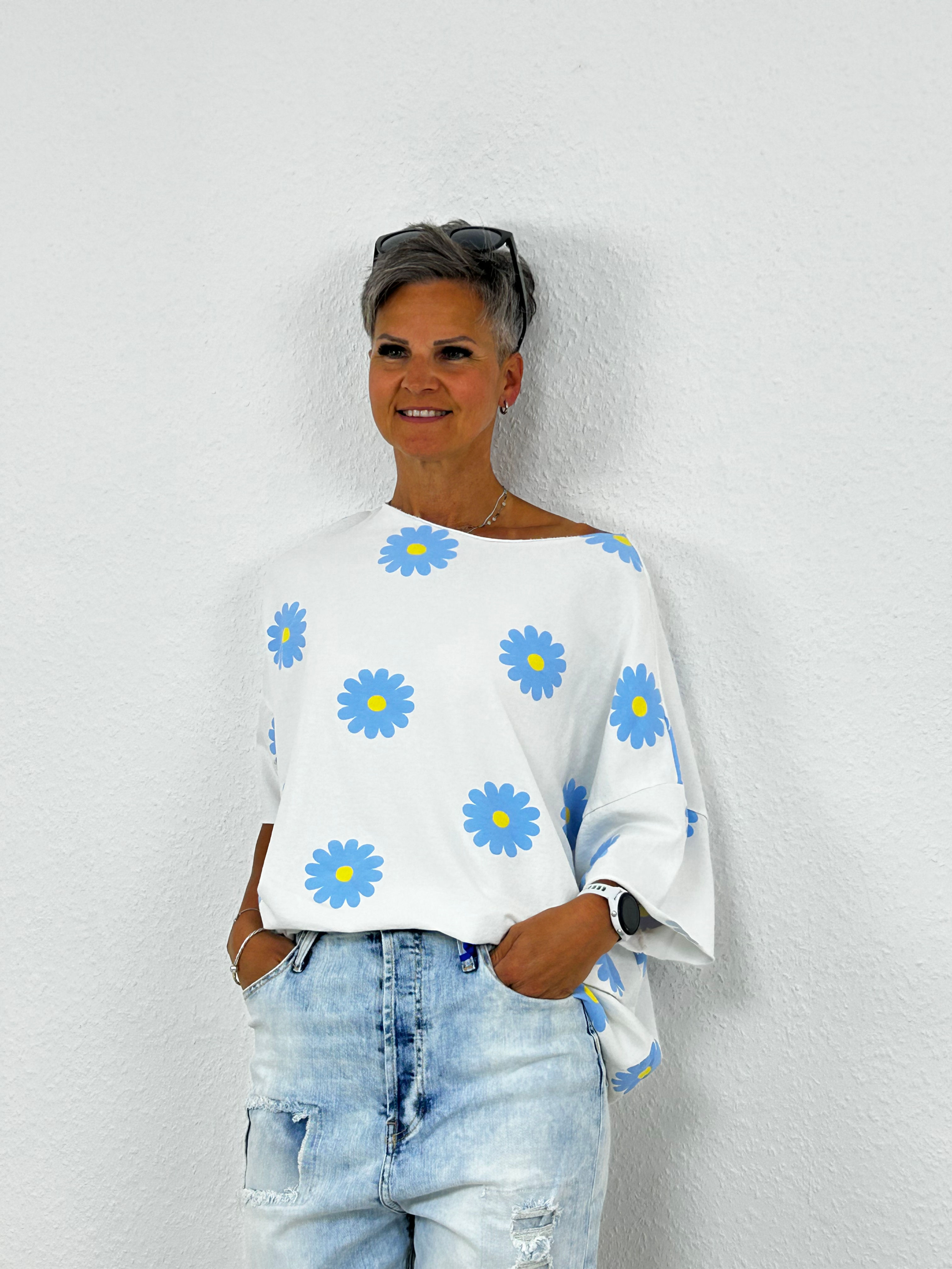 Over Size Shirt "Maggy" weiß