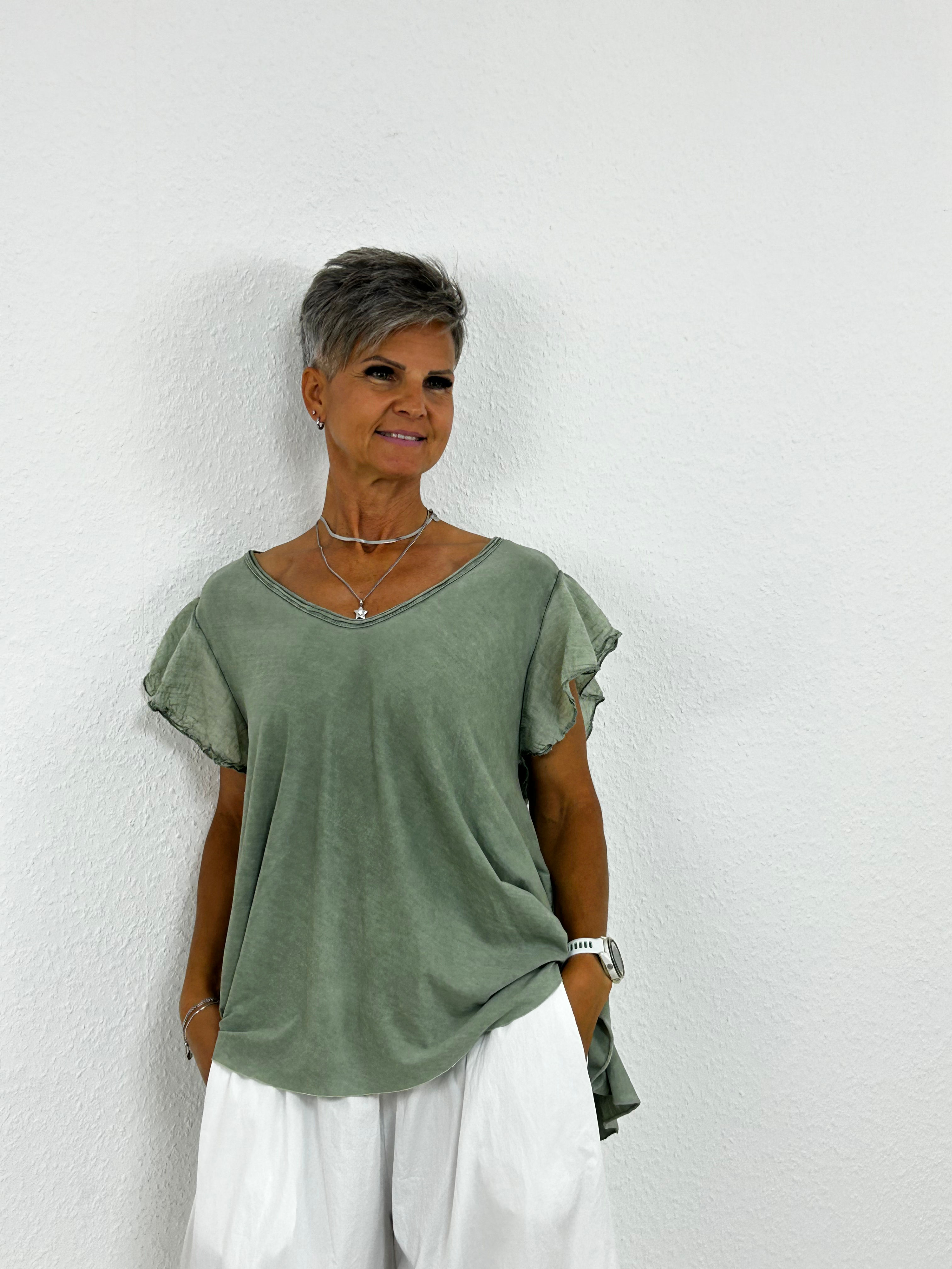 T-Shirt "Varya"hellesoliv