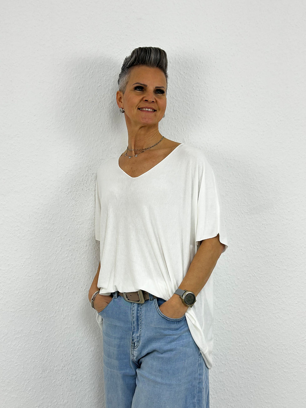 Miniaturbild: Kurzarmshirt  „Noel“ weiss