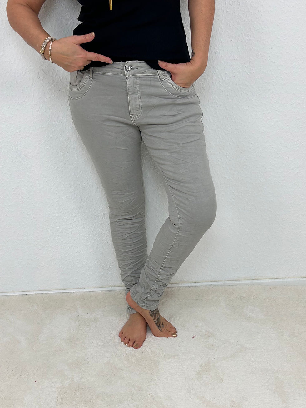 Miniaturbild: Jeans "Carmen" Hellgraue Waschung