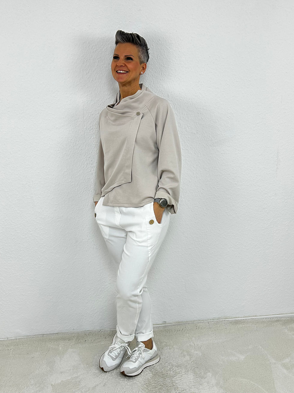 Miniaturbild: Bequeme Hose "Marcy" weiß