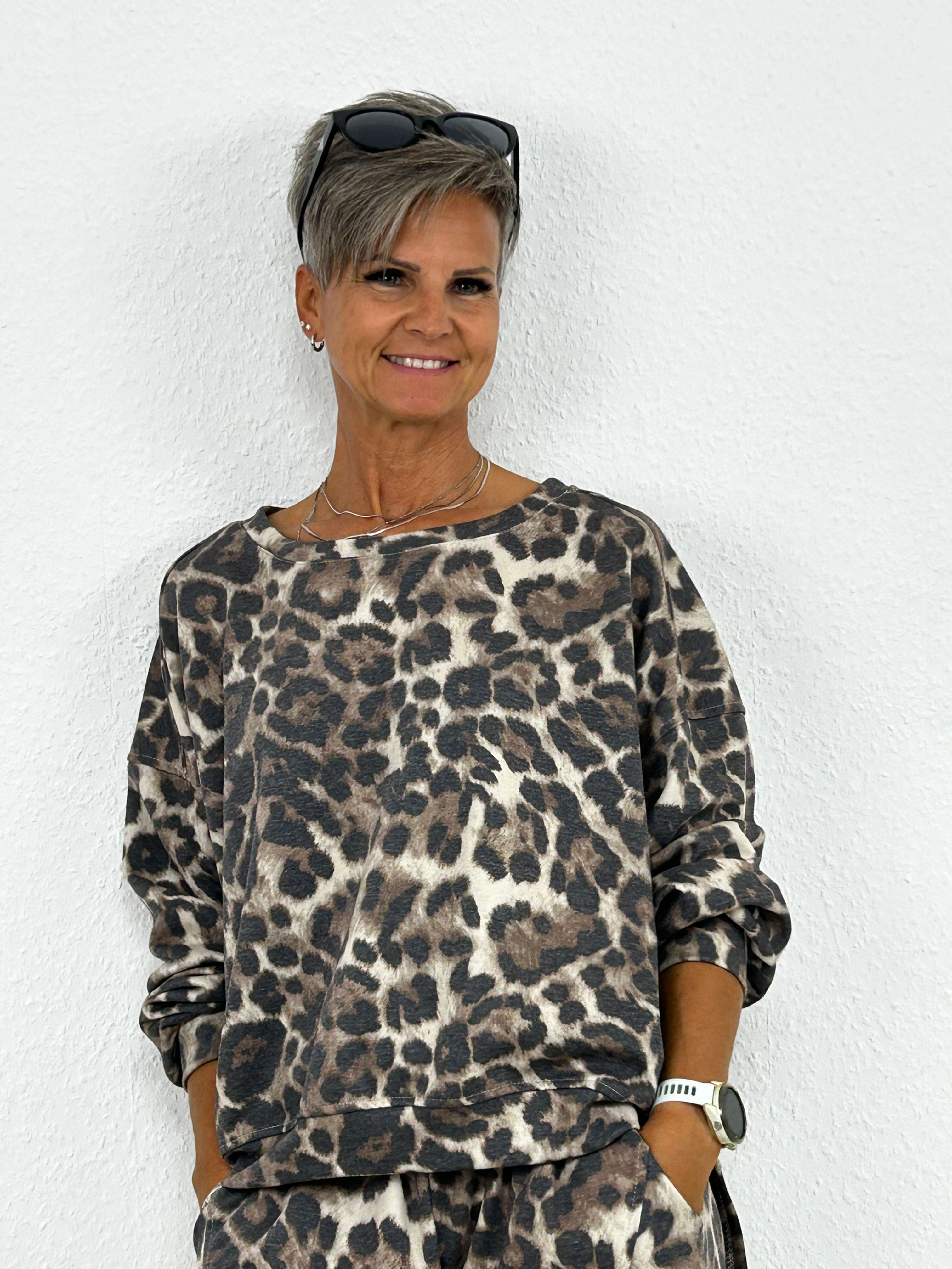 Sweater "Safaro" beige-braun-schwarz