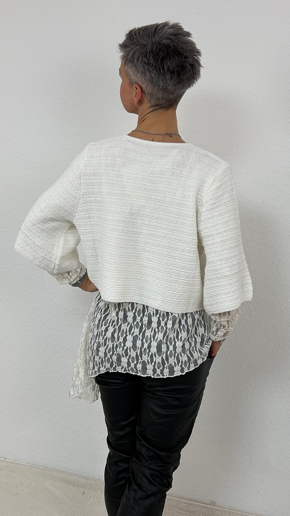 Miniaturbild: Spitzen-Shirt "Pina" weiss