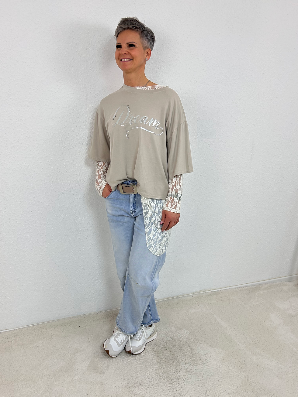 Miniaturbild: Spitzen-Shirt "Pina" weiss
