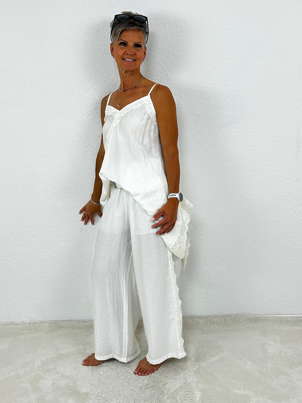Miniaturbild: Leichte Hose „Liana“ creme