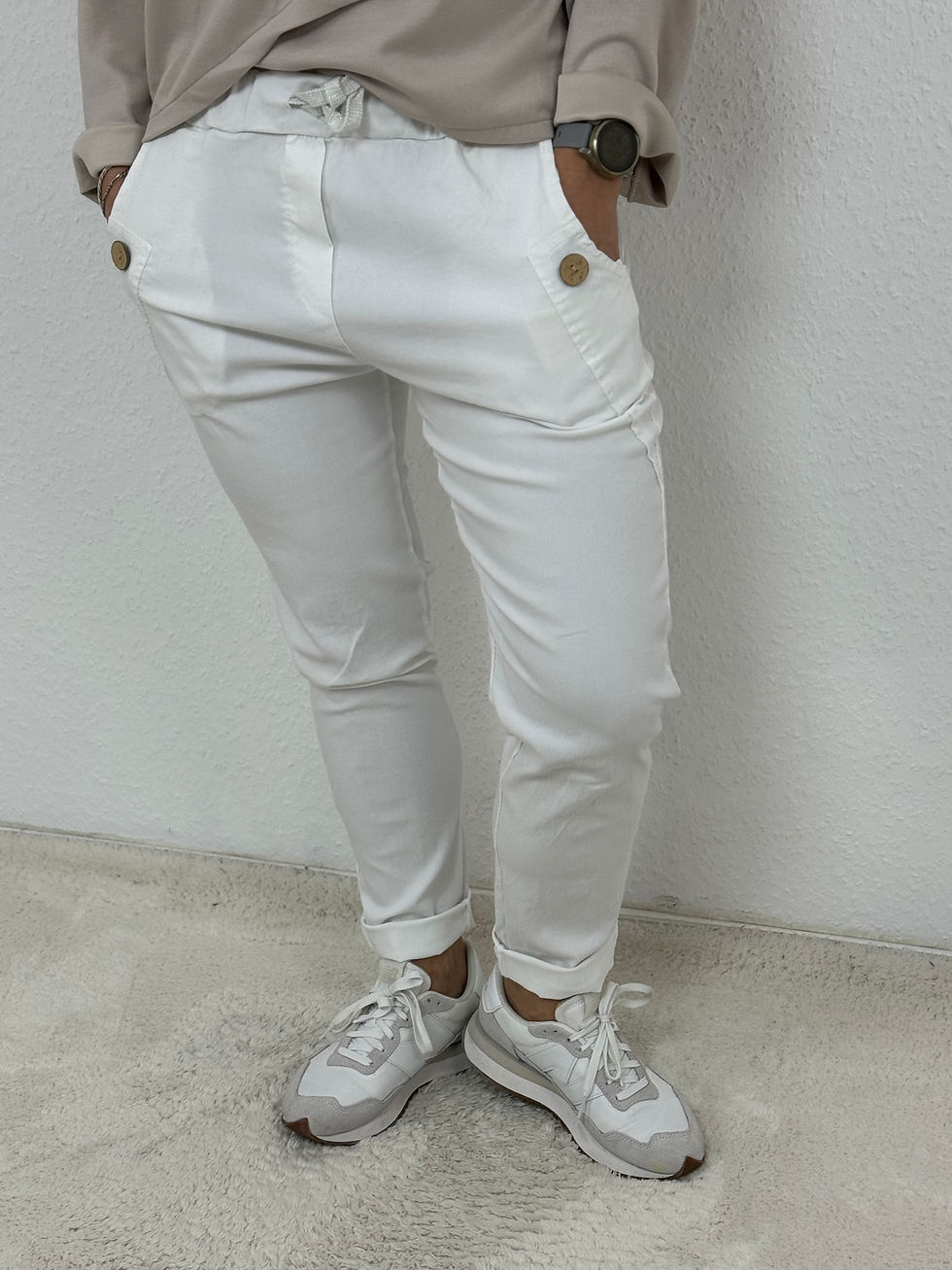 Miniaturbild: Bequeme Hose "Marcy" weiß