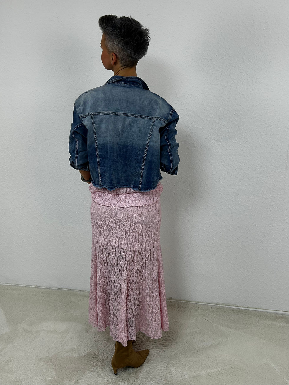 Miniaturbild: Spitzenrock "Brokat“ rosa