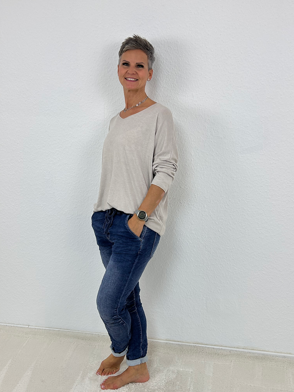 Miniaturbild: Feinstrickpullover "Lala"  beige