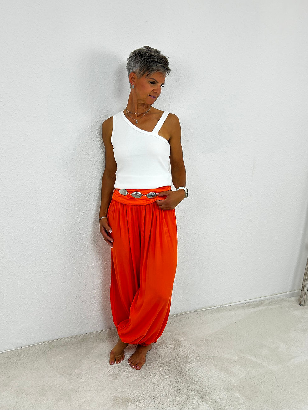 Miniaturbild: Leichte Pumphose "Jasmin" orange