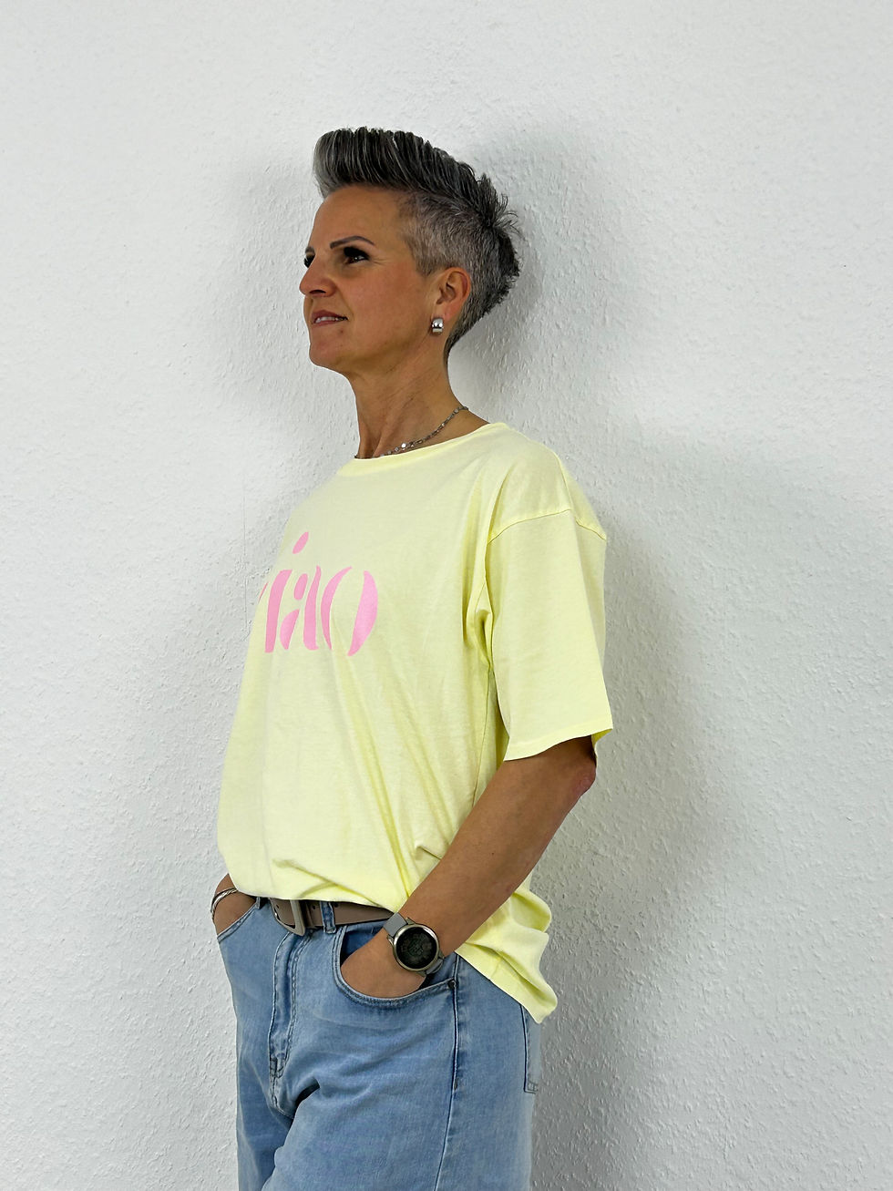 Miniaturbild: T-Shirt "Ciao" pastellgelb