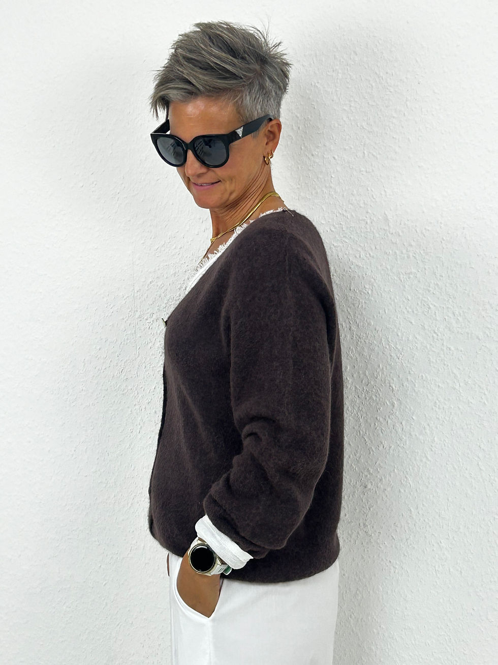 Miniaturbild: Strickjacke "Angie" mocca