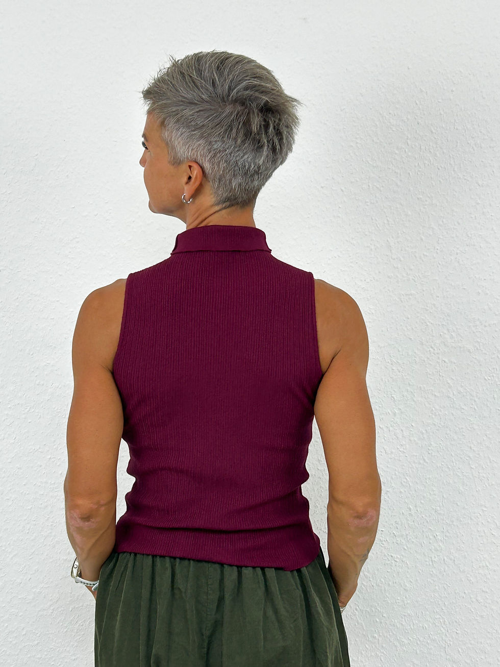 Miniaturbild: Feinstrick Rollkragepullover "Nivia" bordeaux 