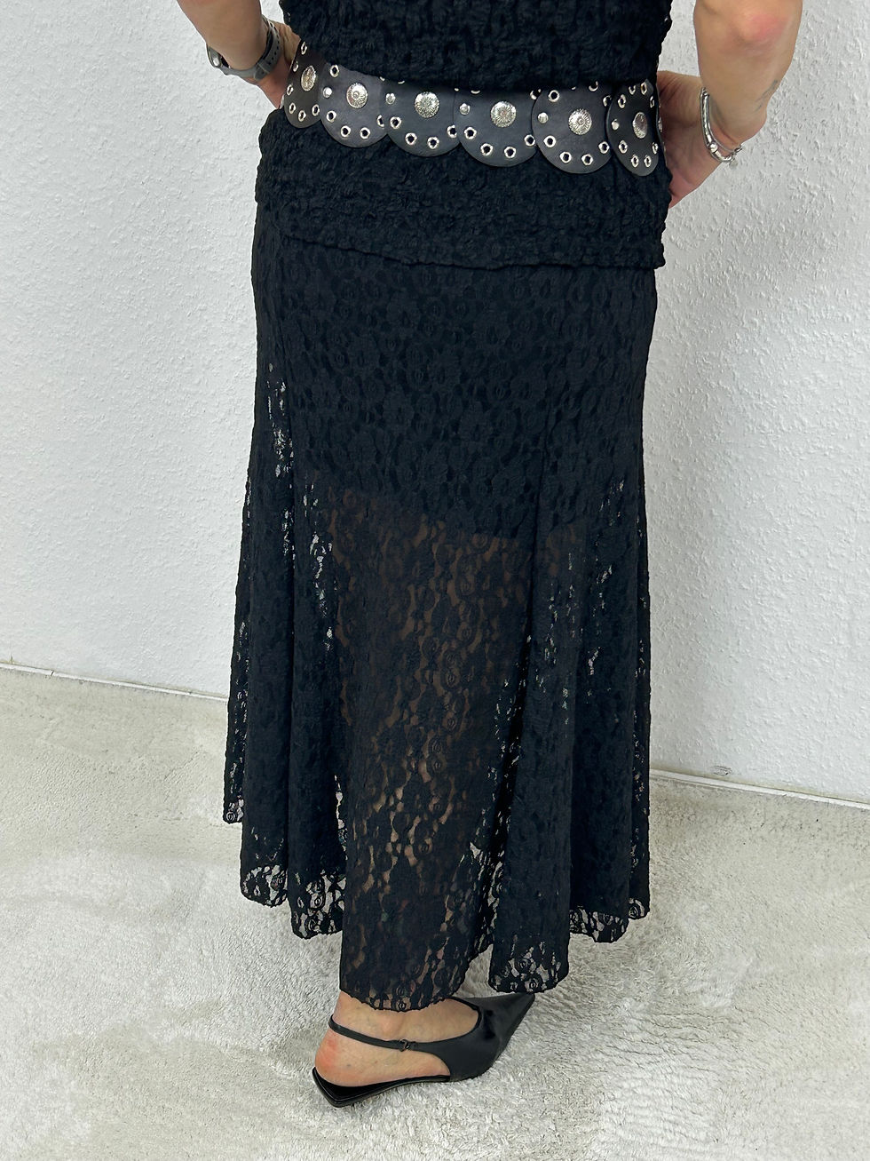 Miniaturbild: Spitzenrock "Brokat“ schwarz