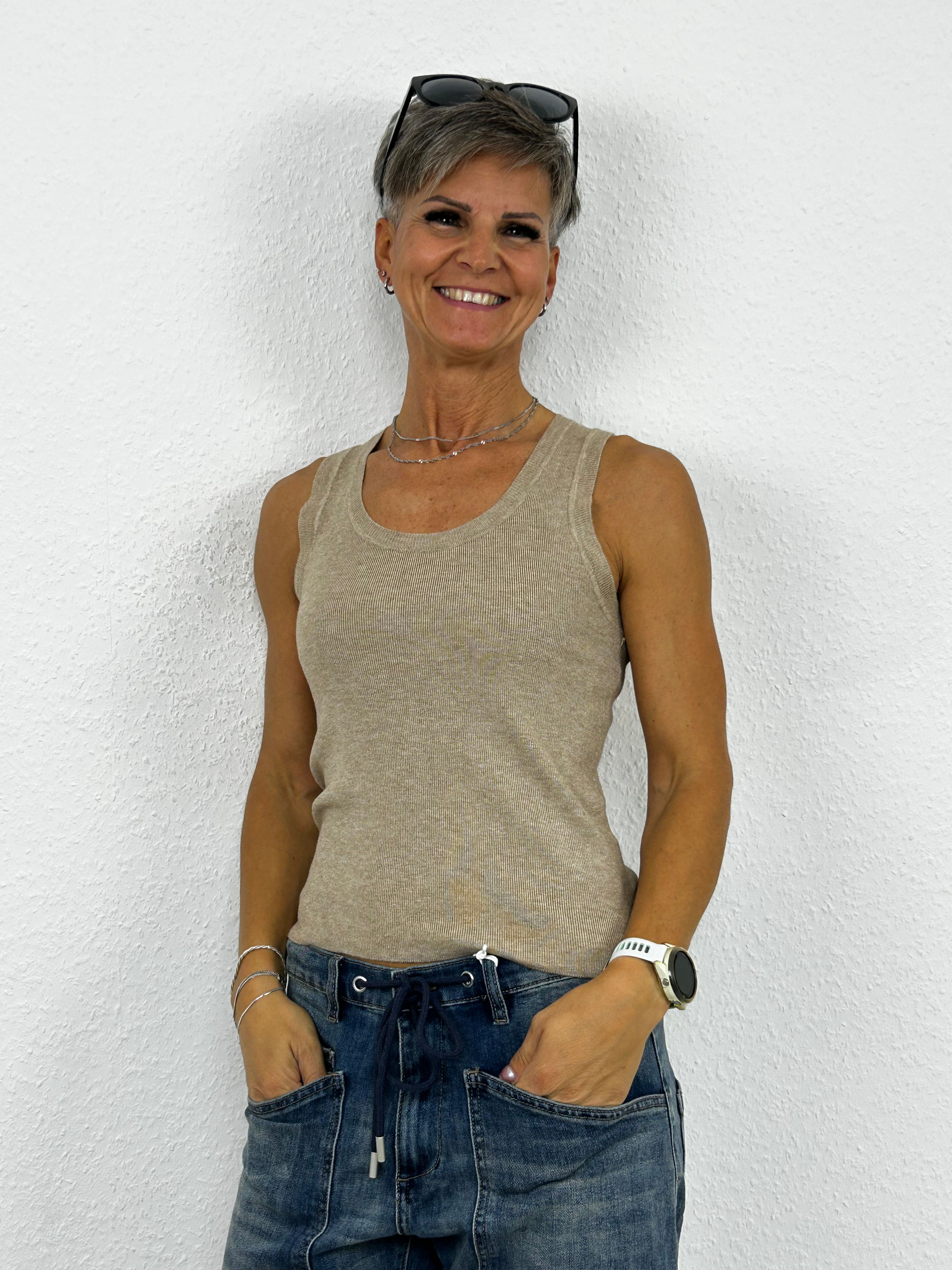 Feinstrick Top „Anouk“ camel