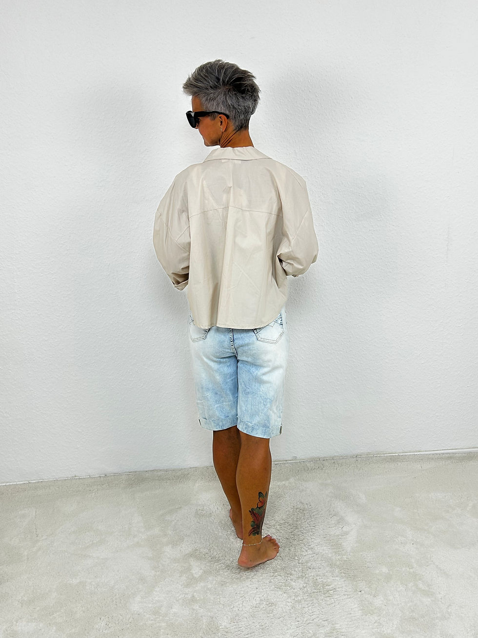 Miniaturbild: Cropped Bluse "Any" beige