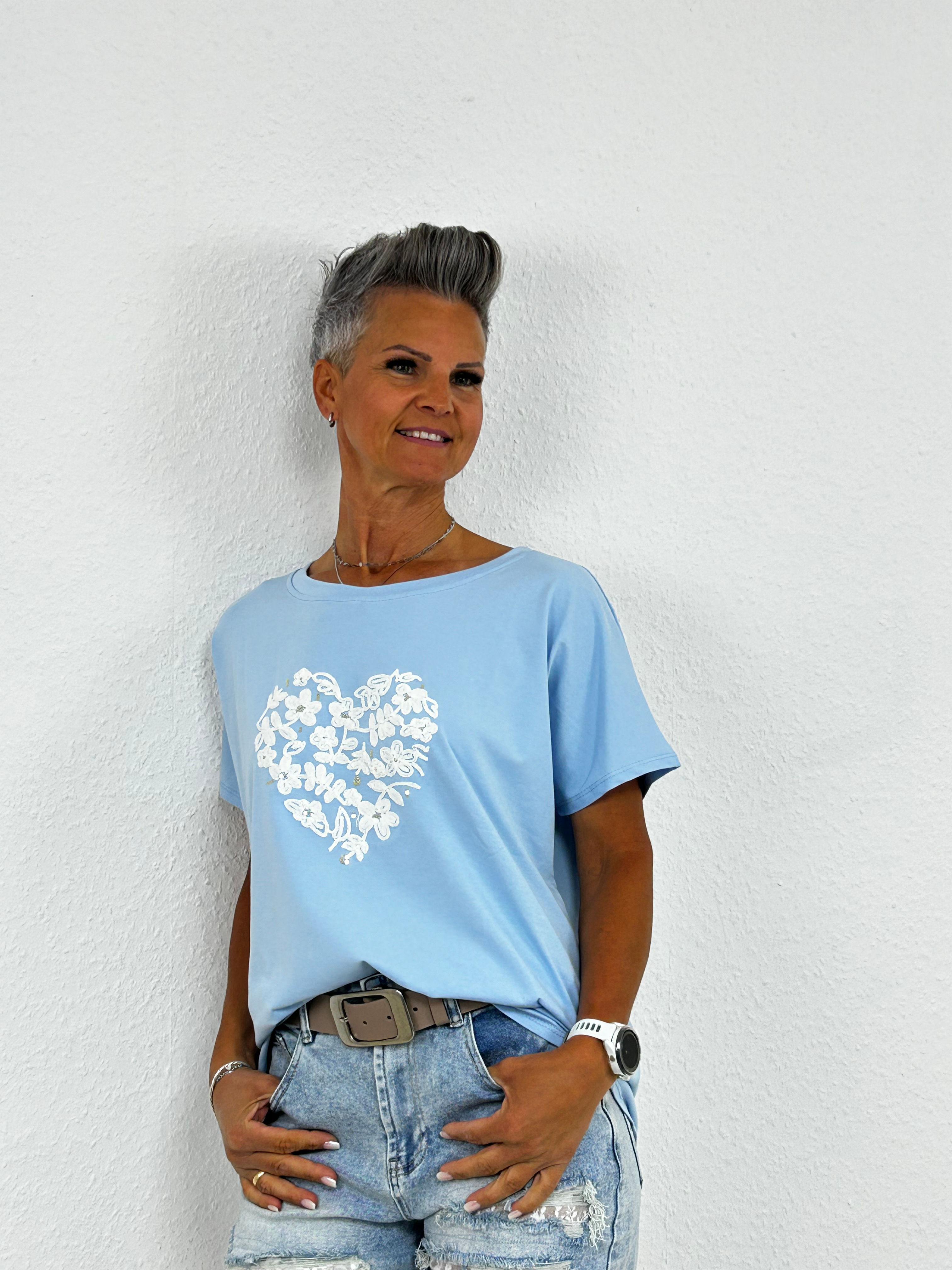 T-Shirt "Vally" hellblau