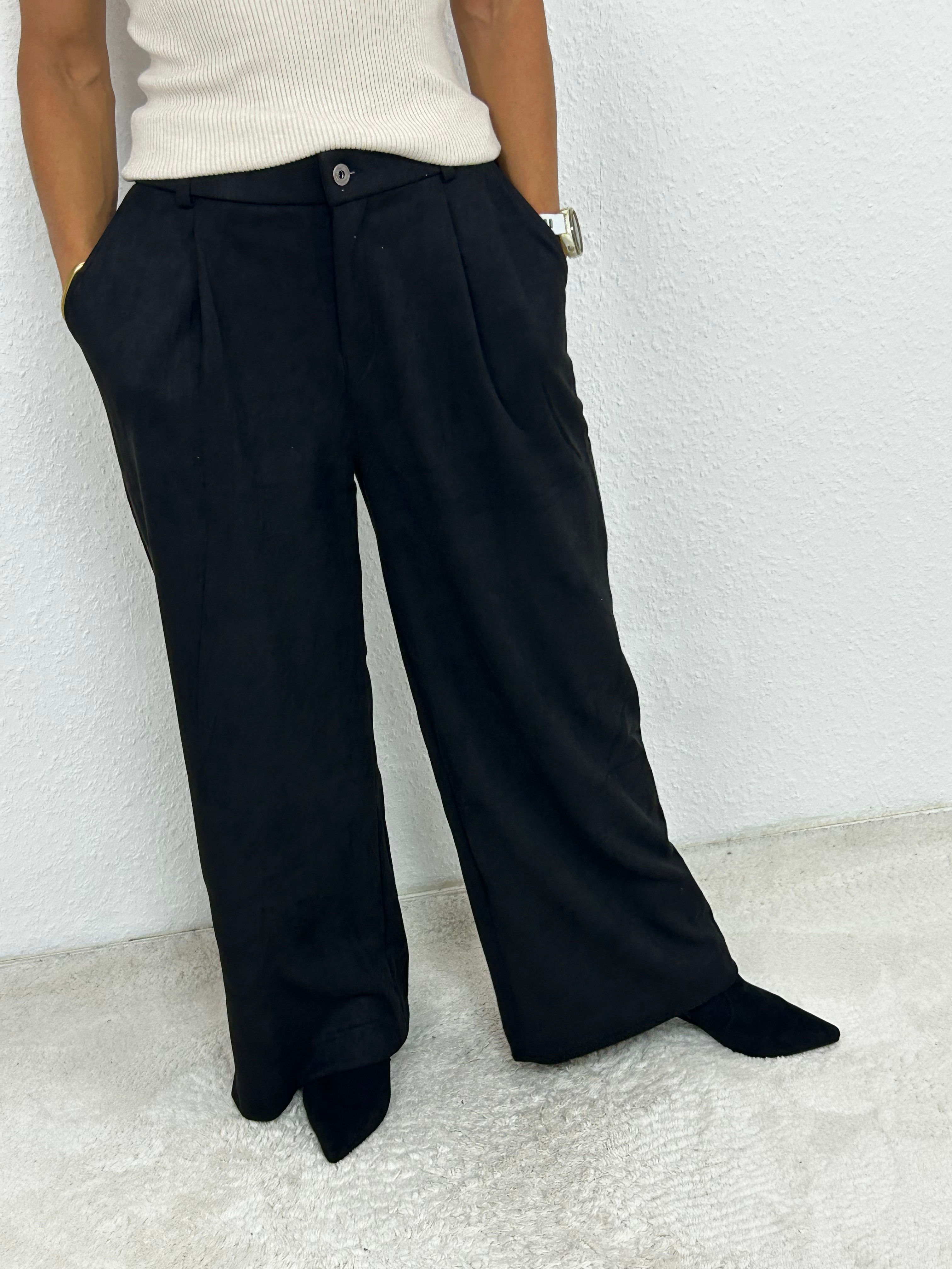 Weiche Hose "Lucella" schwarz