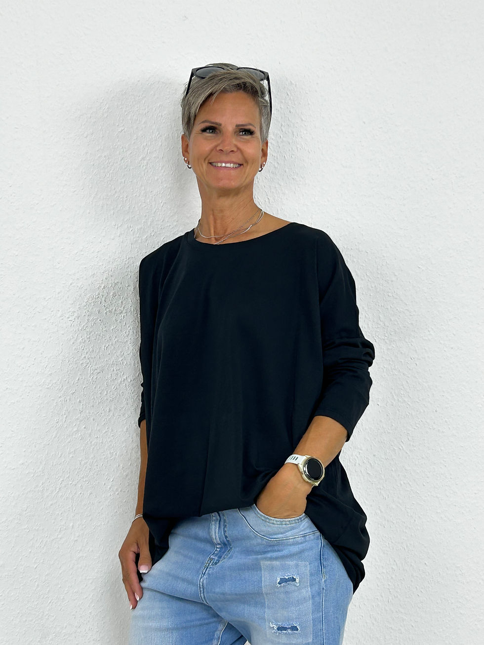 Miniaturbild: Over Size Shirt "Mira" schwarz