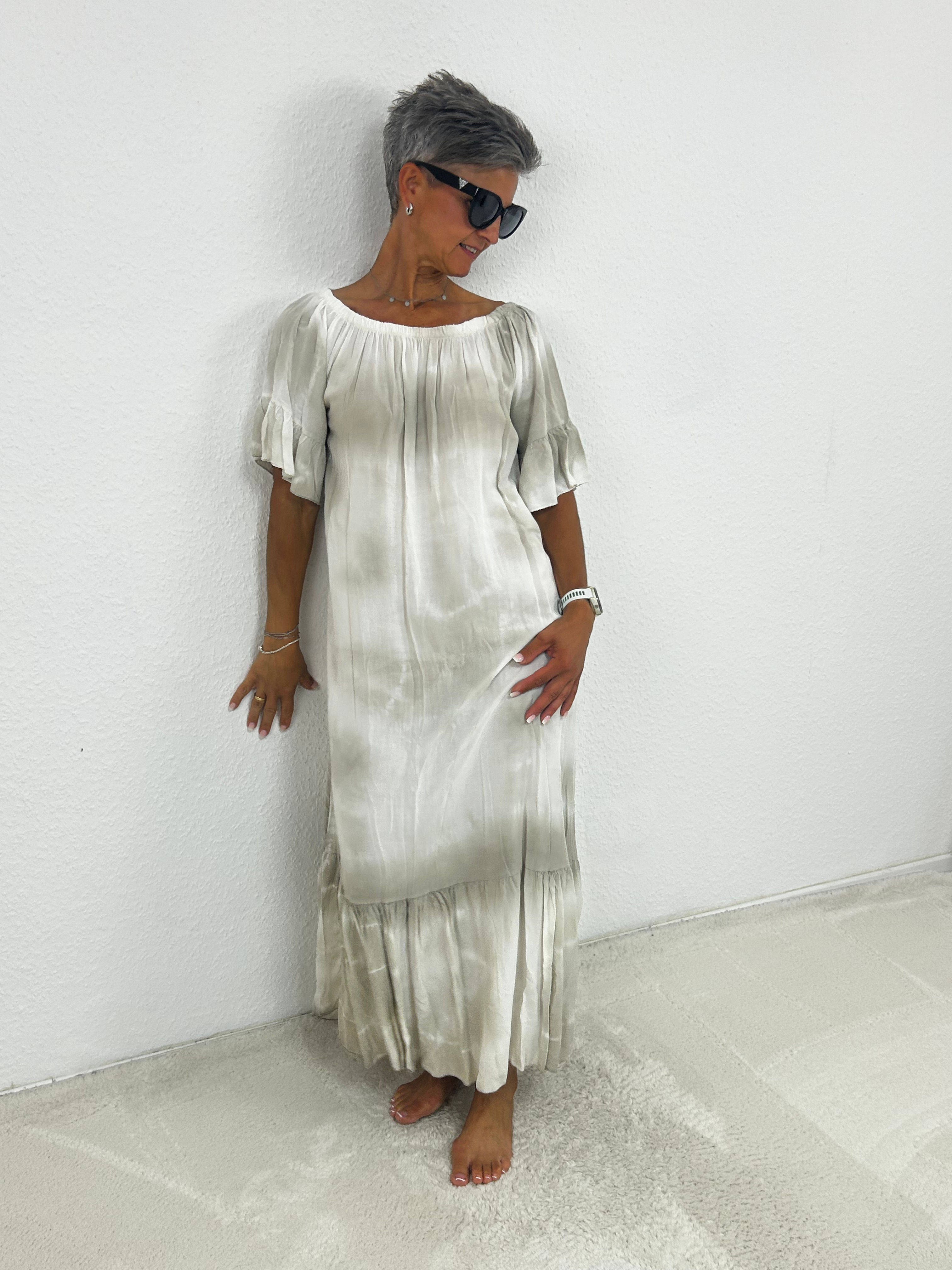 Langes Kleid „Jana“  beige
