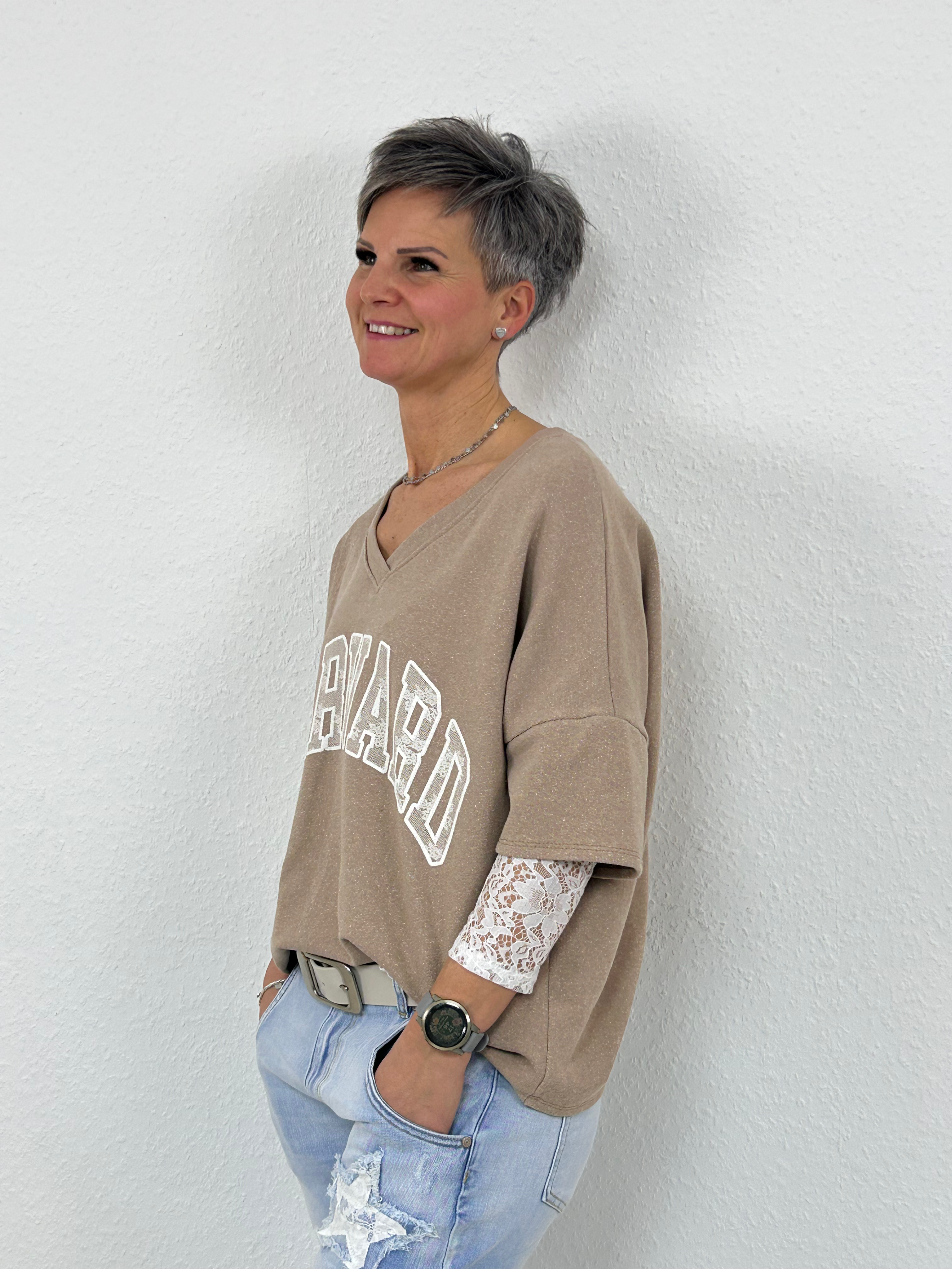 Sweatshirt "Harvard“ camel