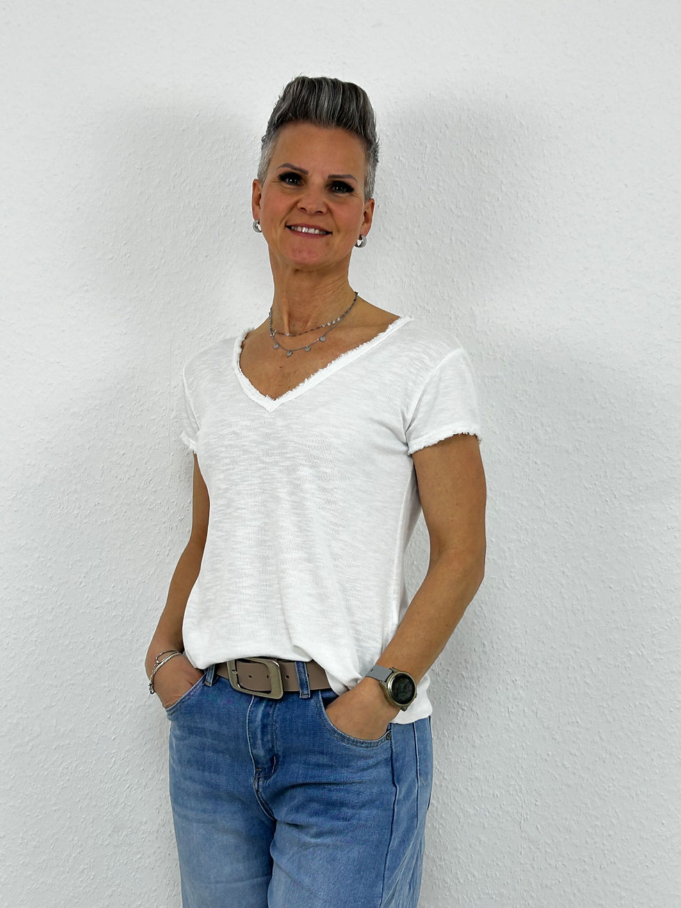 Miniaturbild: Kurzarmshirt "Luzzy" weiß