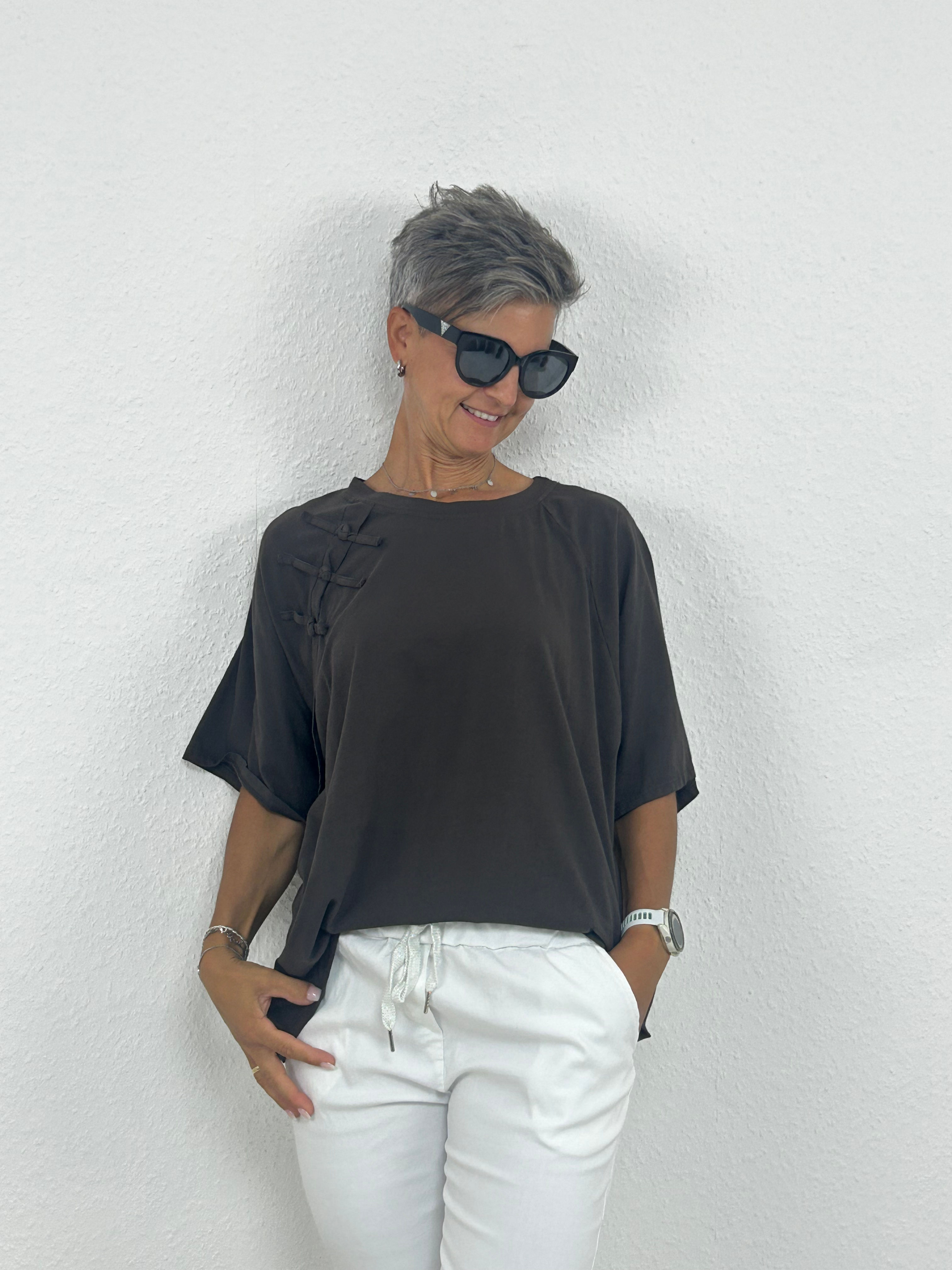 T-Shirt "Virana" schokobraun