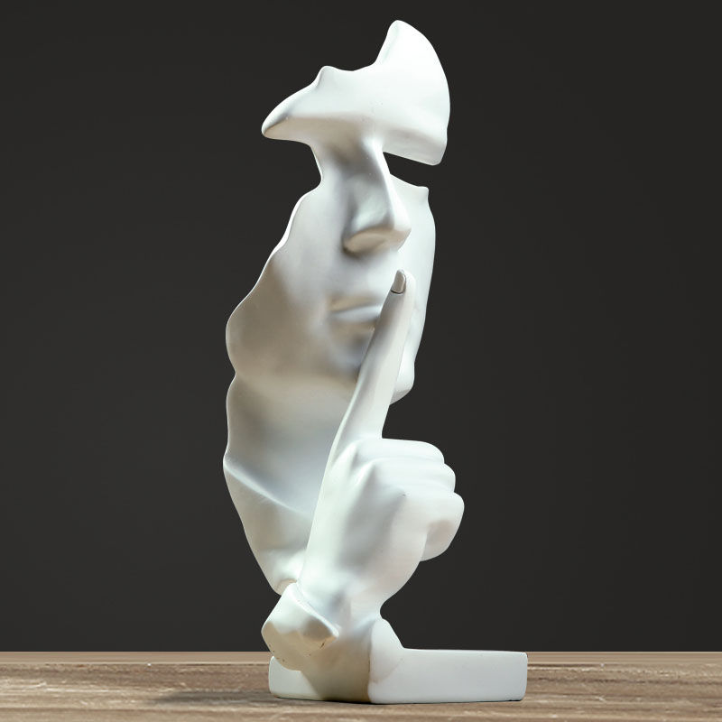 Thumbnail: "Silence is Gold" Abstract Sculpture Dark Series