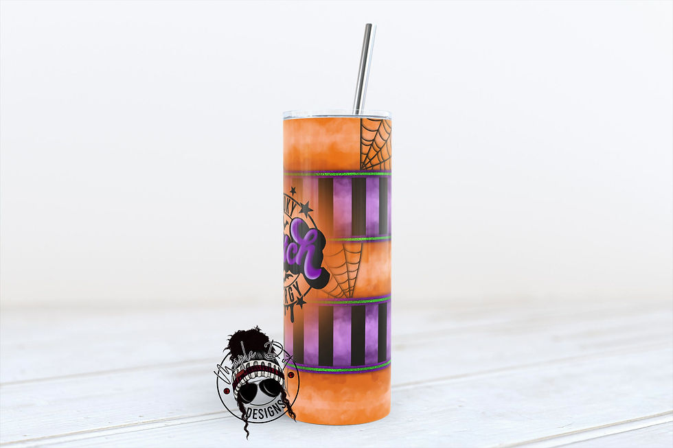 Thumbnail: Spooky Bitch Energy Tumbler Wrap | Tumbler Sublimation File