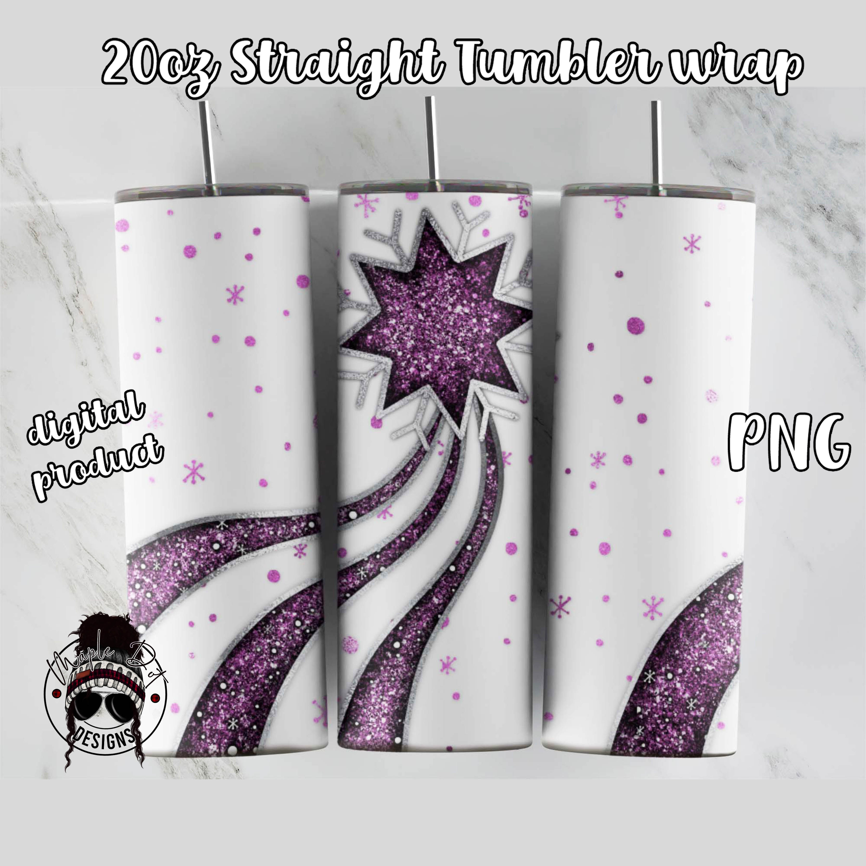 Pink Snowflake Trail Tumbler | Winter Sublimation