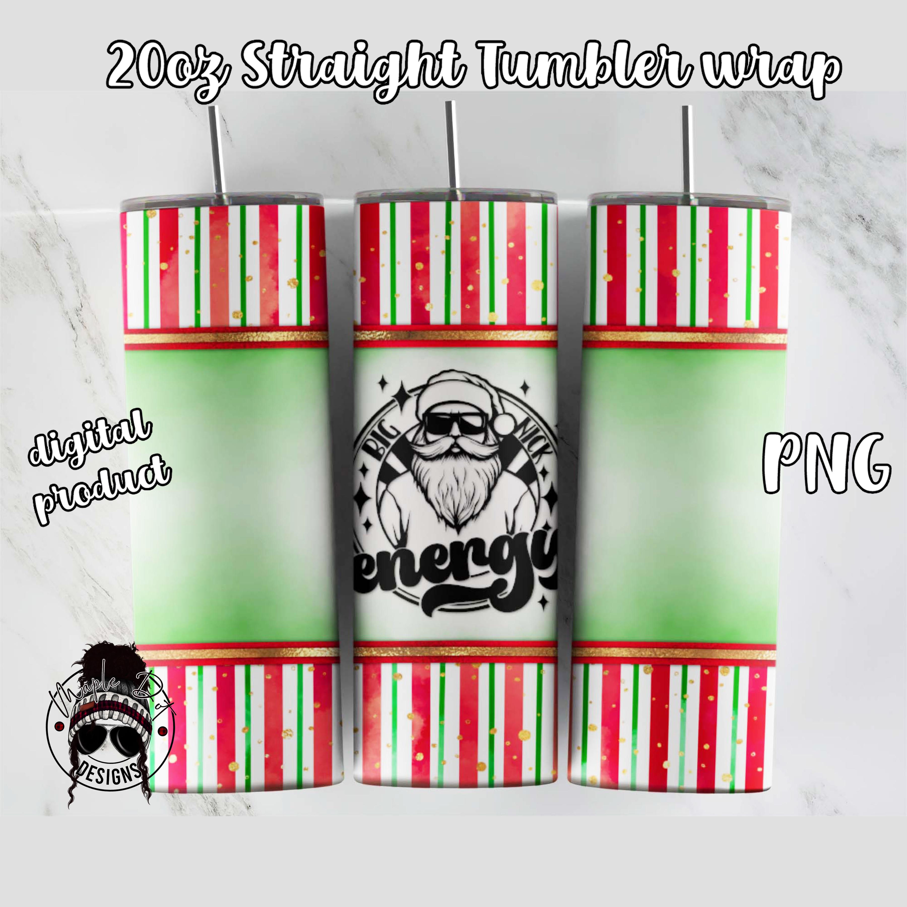 Big Nick Energy Santa Tumbler Wrap | Christmas Sublimation