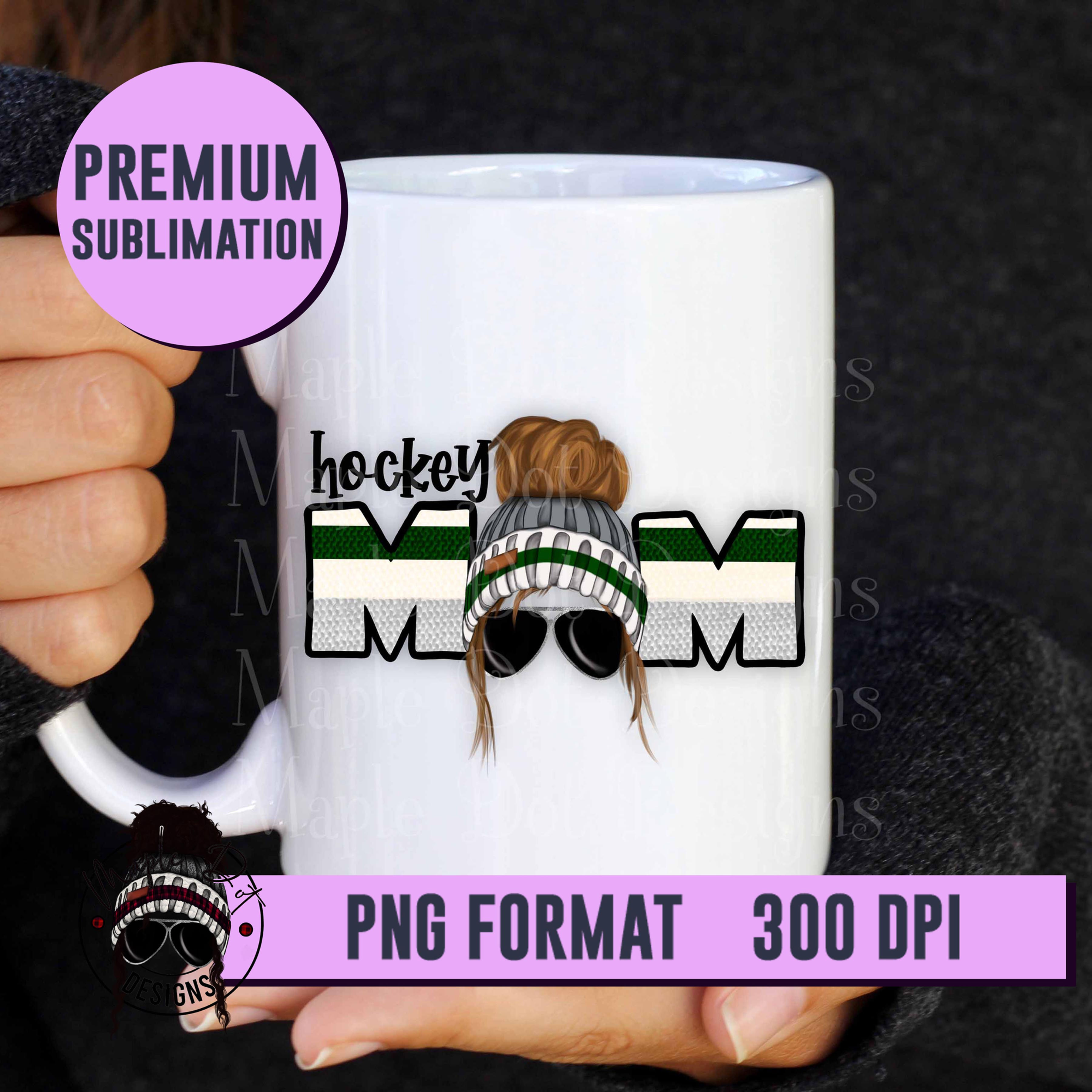 Hockey Mom PNG | Digital File | Hockey Sublimation