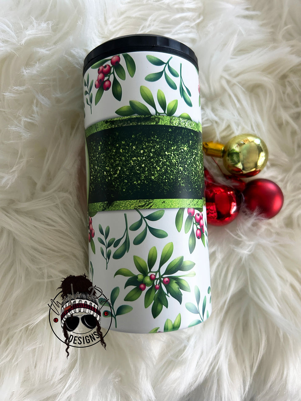 Thumbnail: Lick Me Under The Mistletoe Wrap | Can Cooler Sublimation