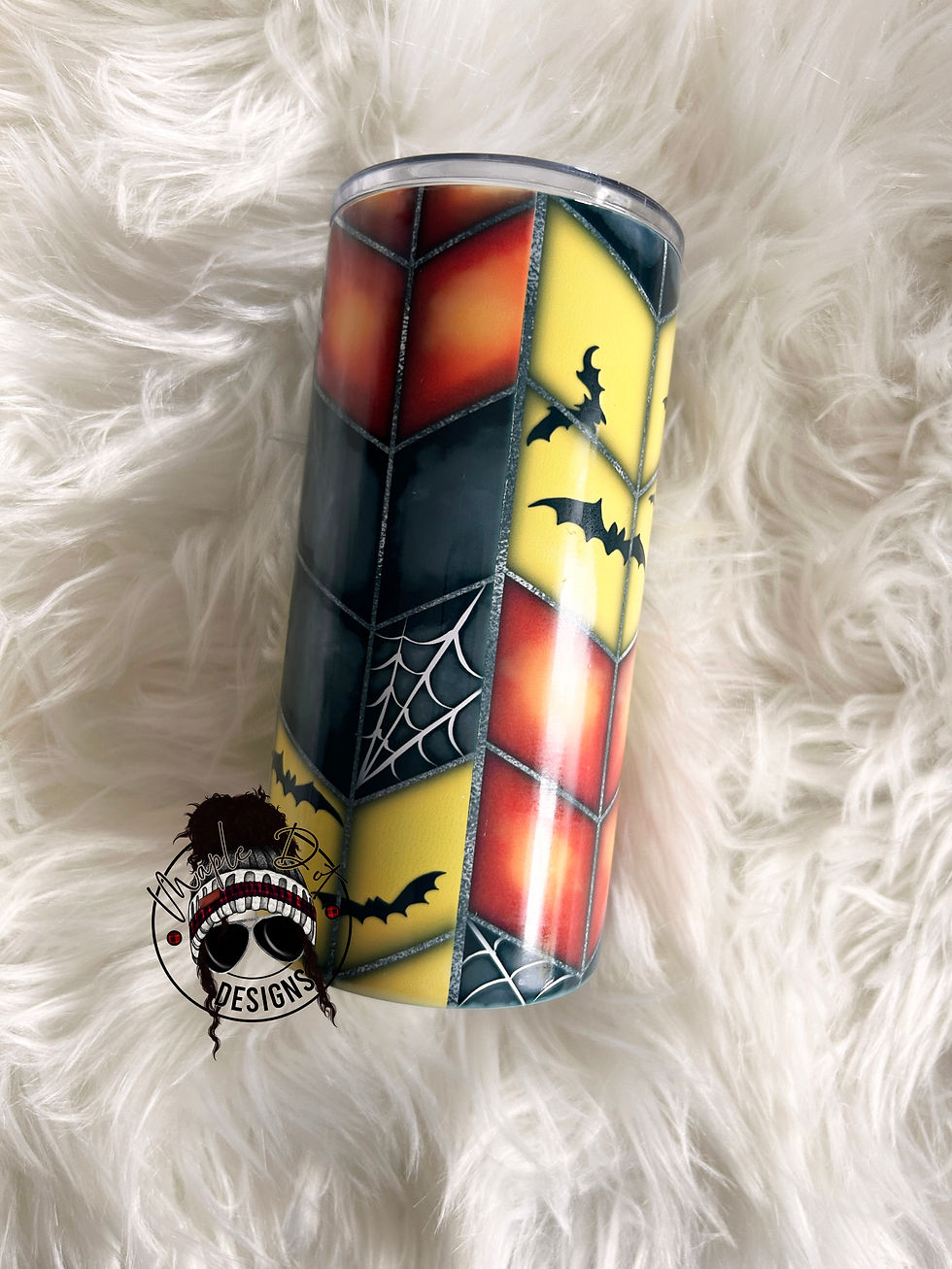 Thumbnail: Halloween Tangram Tumbler Wrap | Halloween Sublimation