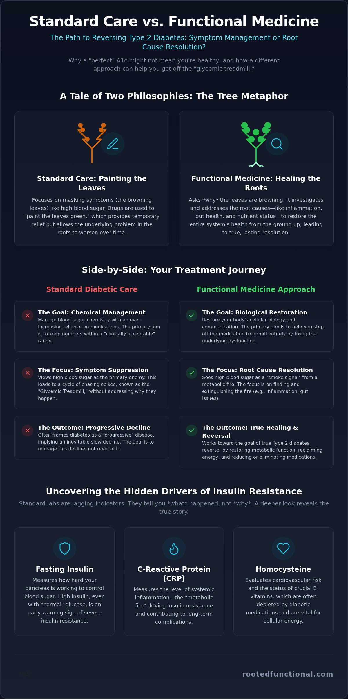 Functional medicine approach vs standard diabetic care