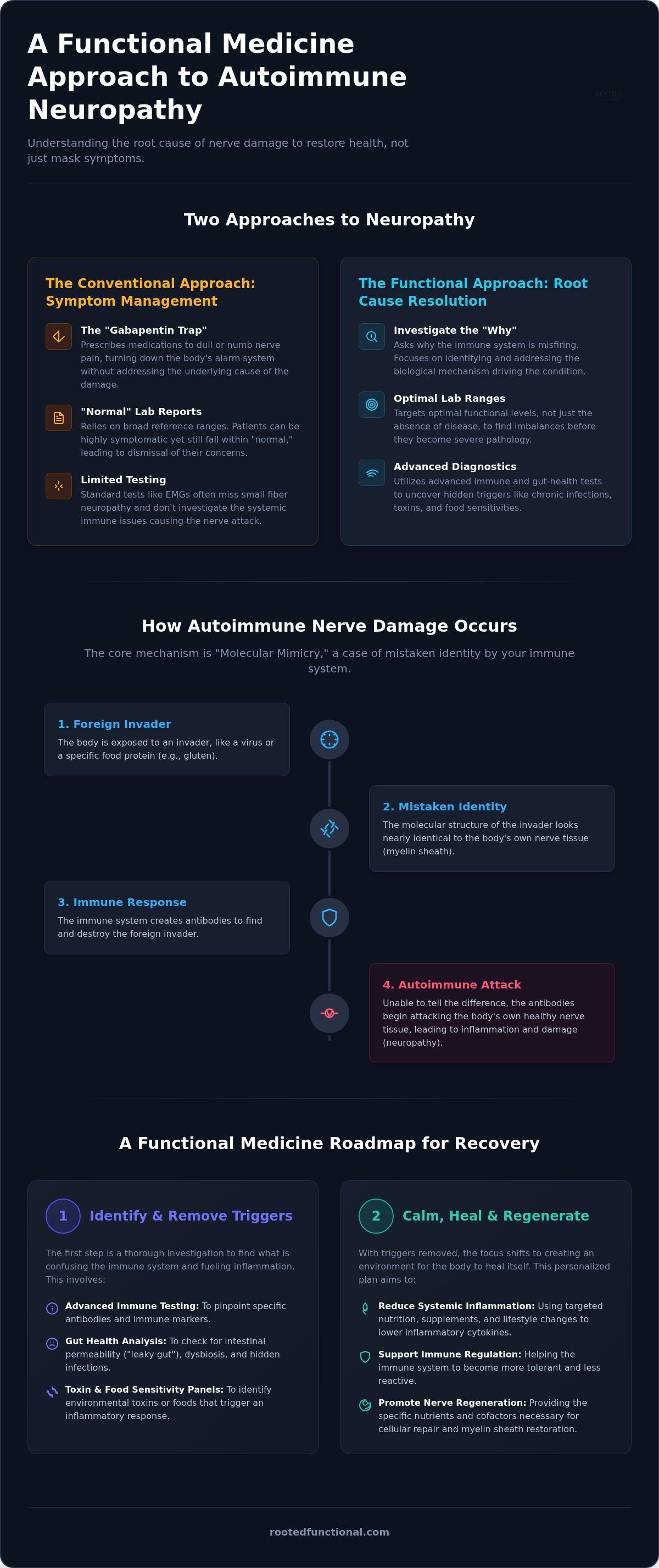 Functional medicine for autoimmune neuropathy