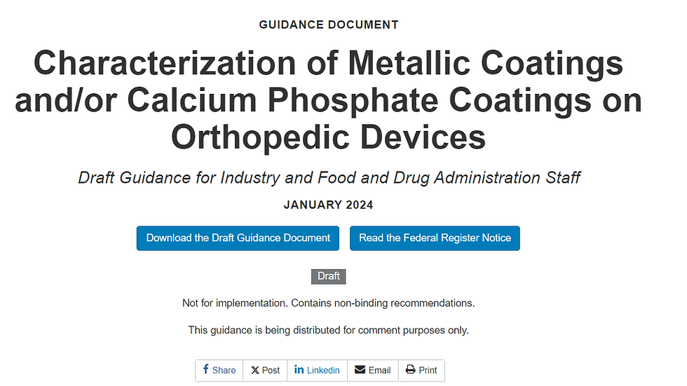 FDA's Orthopedic Coating Guide: Crafting Bones' Best Friends