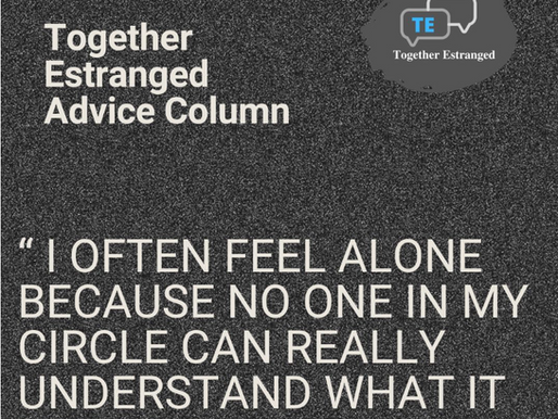 Together Estranged Advice Column header image with logo