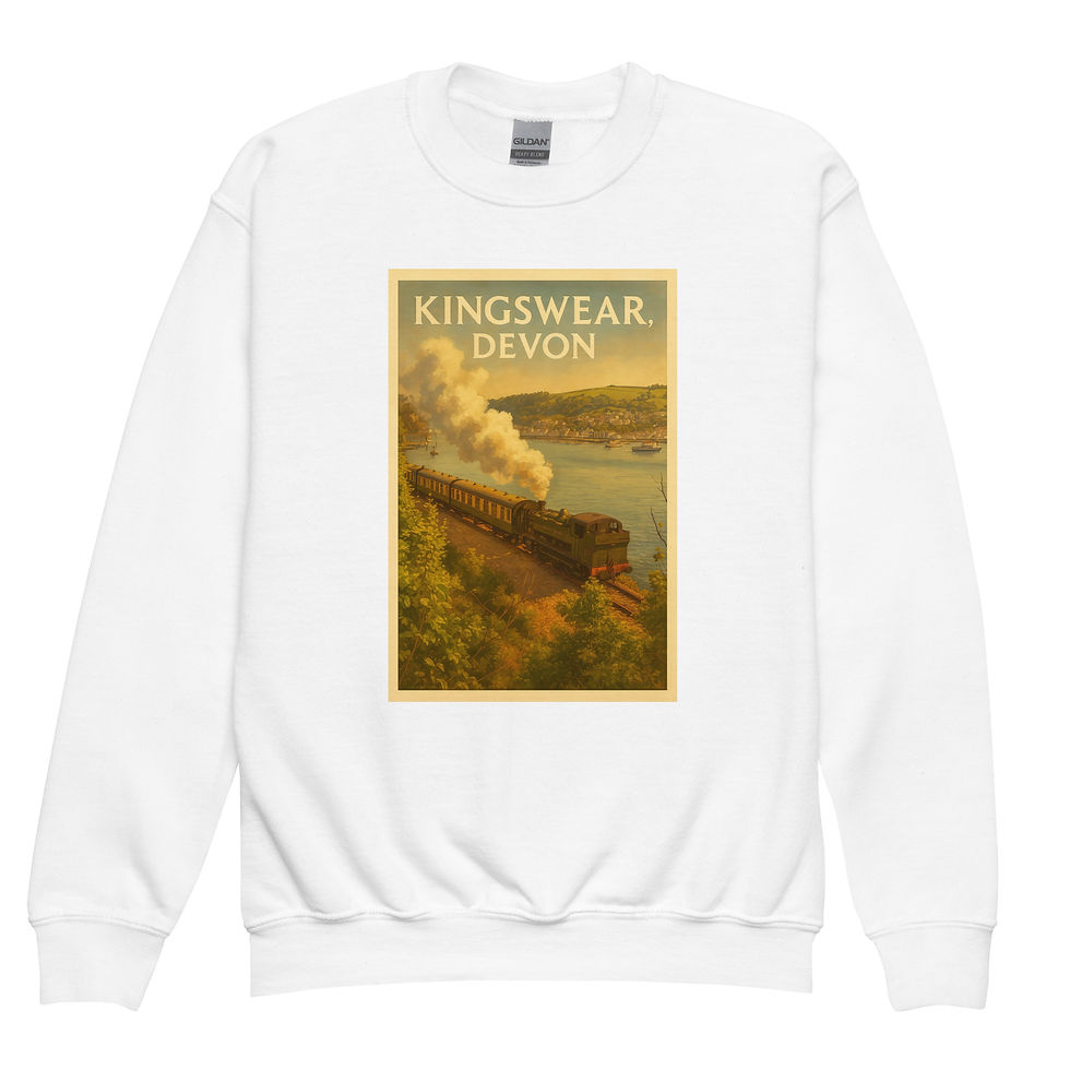 Thumbnail: Kingswear Train - Youth crewneck sweatshirt
